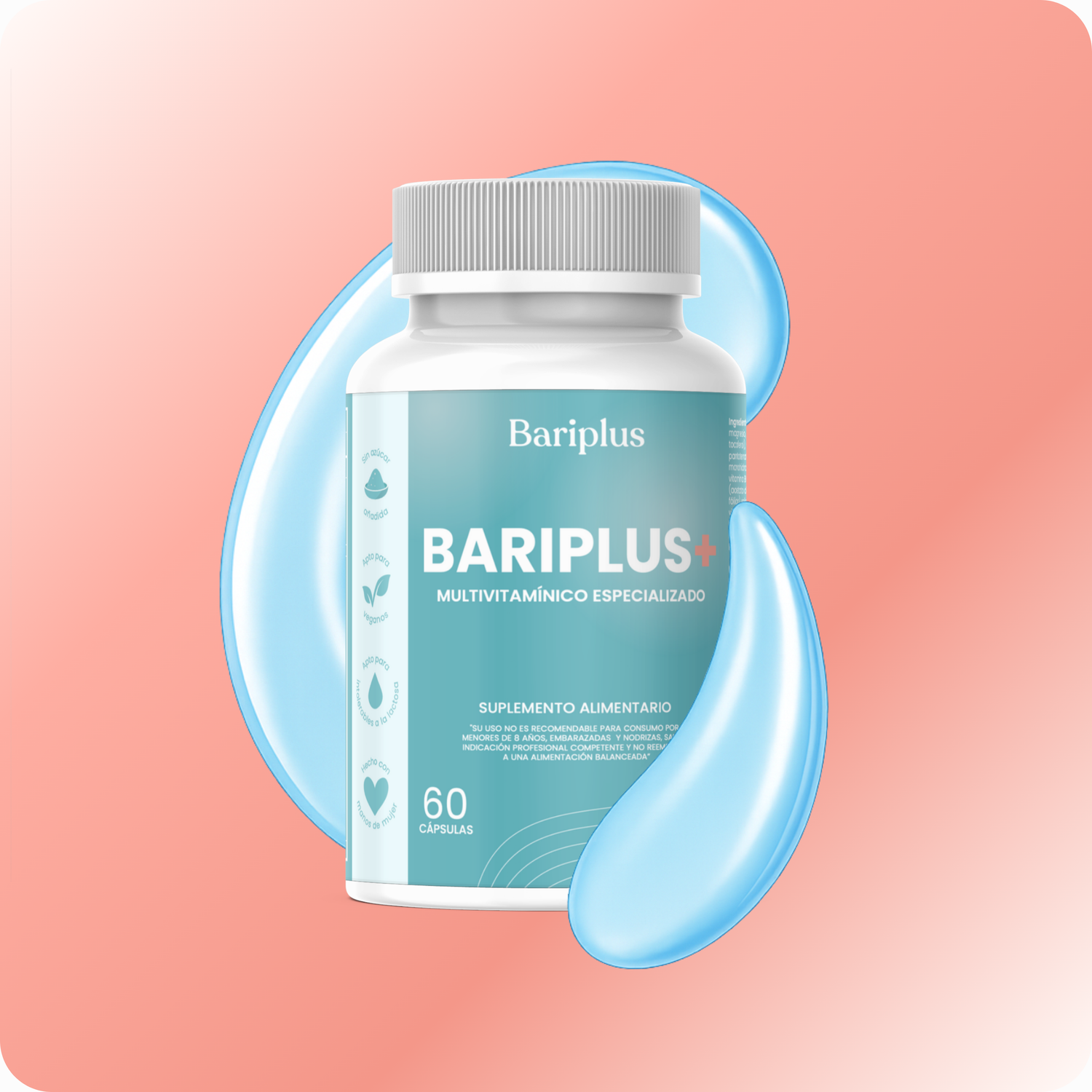 Bariplus+ multivitamínico para pacientes bariátricos (frasco)